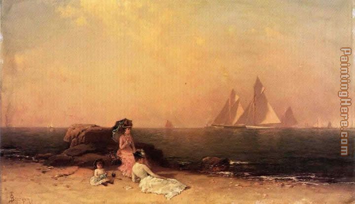 Afternoon at the Shore painting - Alfred Thompson Bricher Afternoon at the Shore art painting